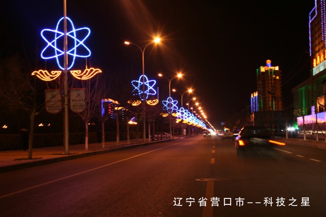 遼寧營口道路燈桿造型